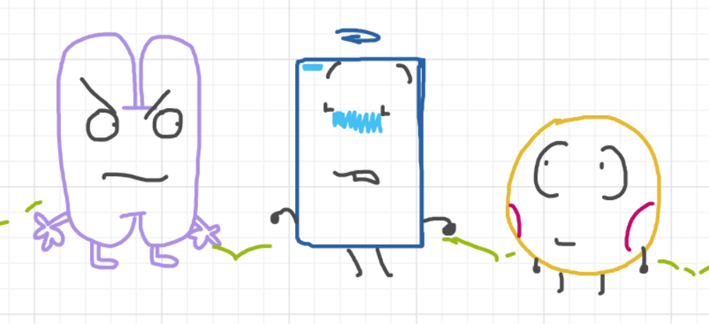 A panel from Ready Oar Knot, episode three of the Board Boards object show by Furretwalk/WalkingFurret.